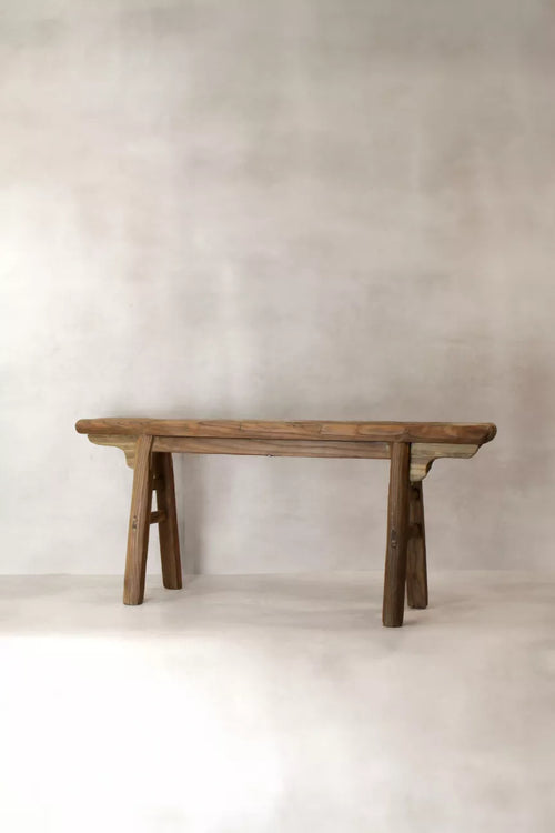 Banc rustique en bois d'orme
