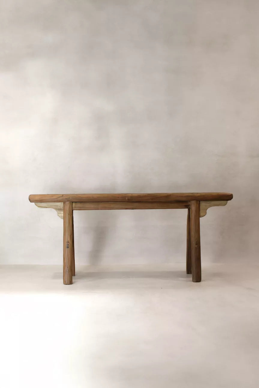 Banc rustique en bois d'orme